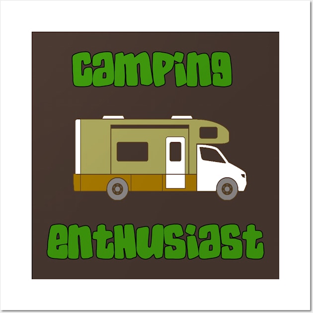 Camping Enthusiast - Class C Wall Art by DesigningJudy